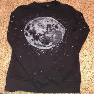 Black Moon Sweater with Spikes